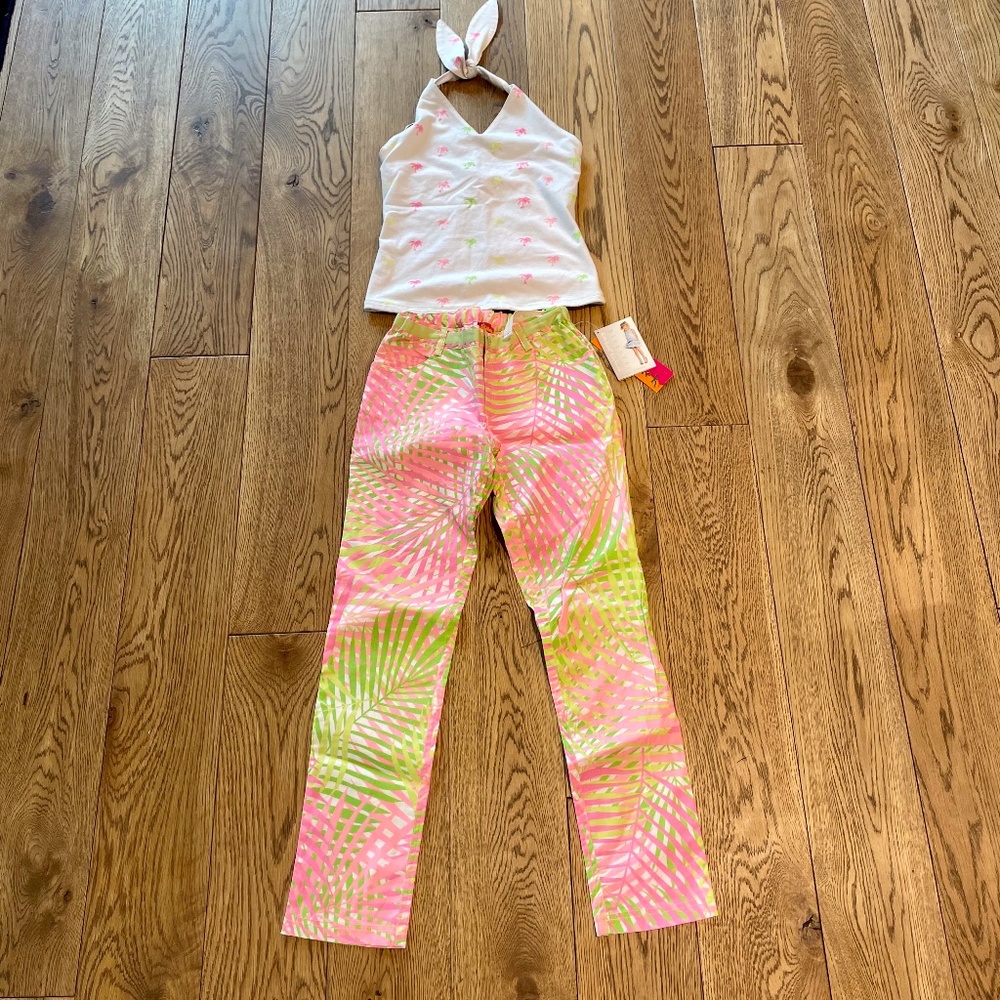 Kate Mack Palm Beach Poplin Halter and Pants